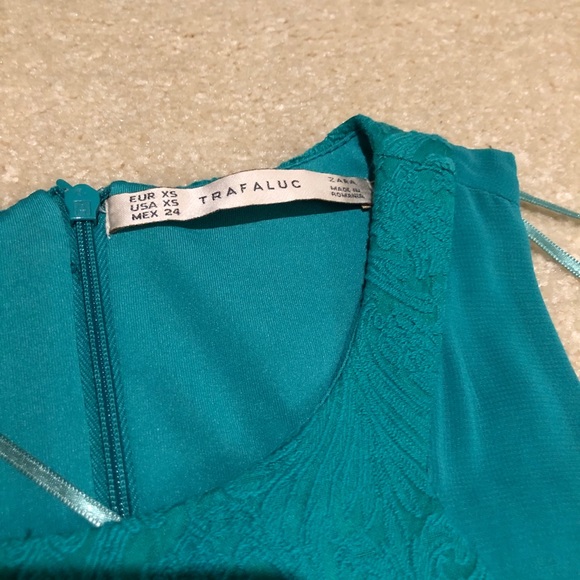Teal Zara Trafluc Dress - Picture 6 of 10